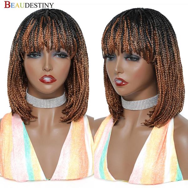 synthetic wigs ombre wig brown braided hair crochet braid with bangs perruque bob chocolate perruques womens, Black
synthetic wigs ombre wig brown braided hair crochet braid with bangs perruque bob chocolate perruques womens, Black