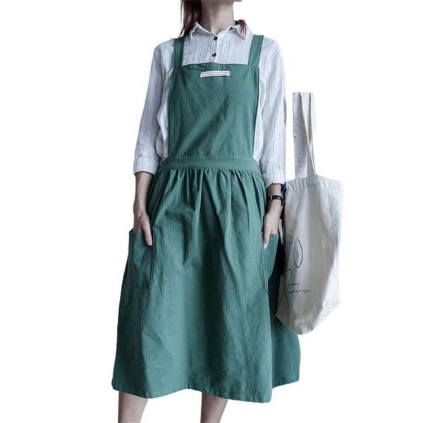 women men work kitchen flower coffee shop solid color soft washed cotton apron household cleaning tools accessories aprons
women men work kitchen flower coffee shop solid color soft washed cotton apron household cleaning tools accessories aprons