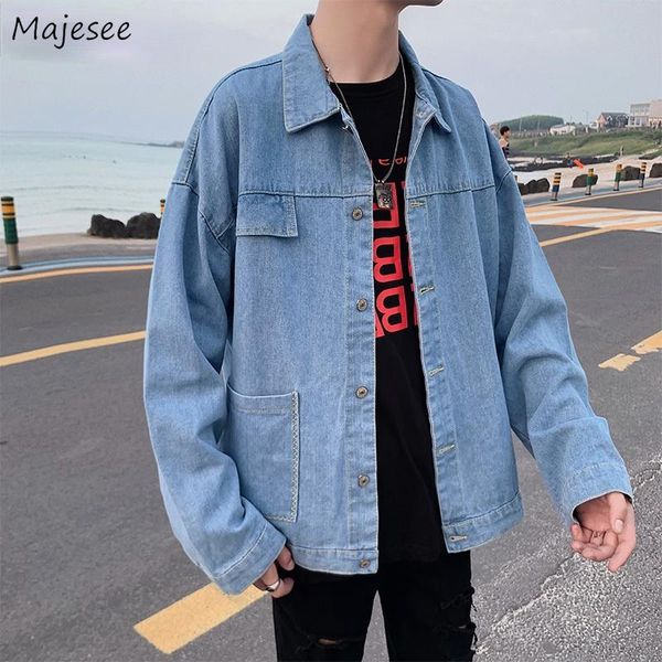 men's jackets men spring solid color casual denim windbreak outwear loose streetwear man daily workwear bomber jacket korean all-match, Black;brown
men's jackets men spring solid color casual denim windbreak outwear loose streetwear man daily workwear bomber jacket korean all-match, Black;brown