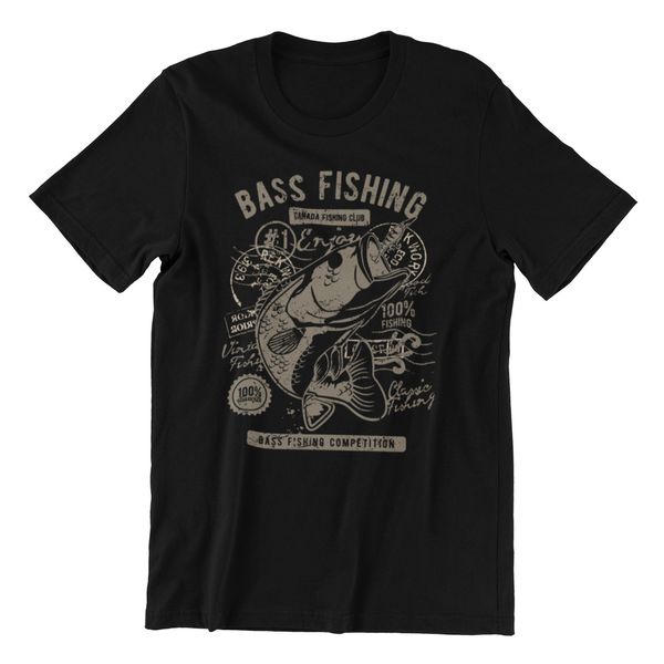 Bass Fishing Club! - Fishing Printed T Shirt Perfect Gift Vintage Fisherman, White;black
Bass Fishing Club! - Fishing Printed T Shirt Perfect Gift Vintage Fisherman, White;black