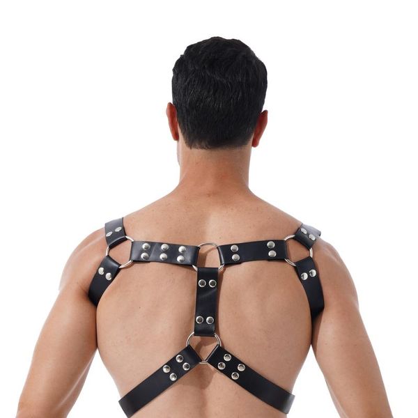 bras sets black mens lingerie body chest harness faux leather belt clubwear adjustable straps cosplay bar nightclub costume, Red;black 
bras sets black mens lingerie body chest harness faux leather belt clubwear adjustable straps cosplay bar nightclub costume, Red;black