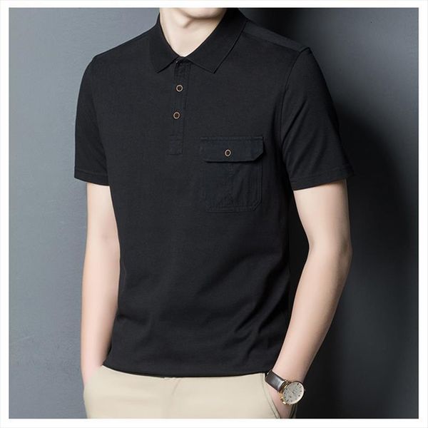 shirt summer mens polo short sleeved classic casual slim fashion business clothing, White;black
shirt summer mens polo short sleeved classic casual slim fashion business clothing, White;black