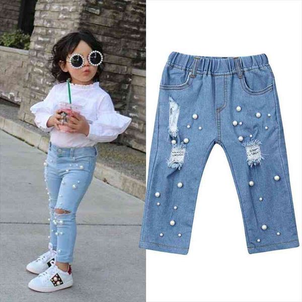 2-7y fashion infant baby kids girl pants summer casual shredded hole jeans denim elastic trousers, Blue
2-7y fashion infant baby kids girl pants summer casual shredded hole jeans denim elastic trousers, Blue