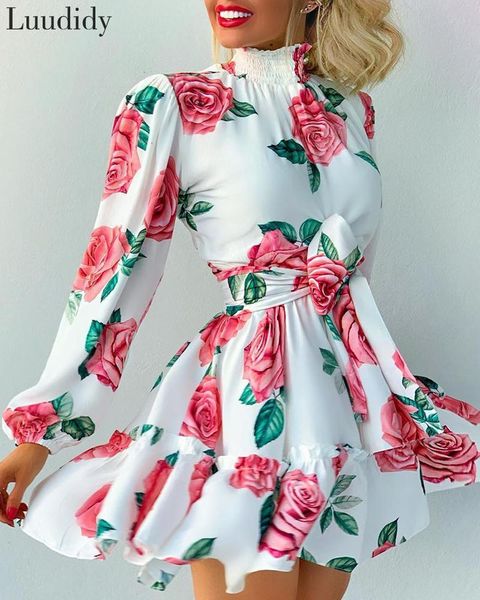 casual dresses women high neck long sleeves print ruffles hem dress 2021 autumn winter, Black;gray
casual dresses women high neck long sleeves print ruffles hem dress 2021 autumn winter, Black;gray