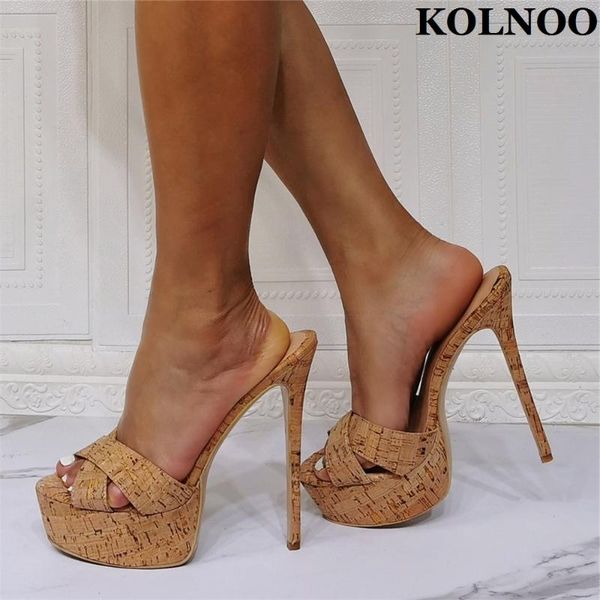 sandals kolnoo arrival handmade womens high heeled wood-style platform summer slippers evening club fashion prom shoes, Black
sandals kolnoo arrival handmade womens high heeled wood-style platform summer slippers evening club fashion prom shoes, Black