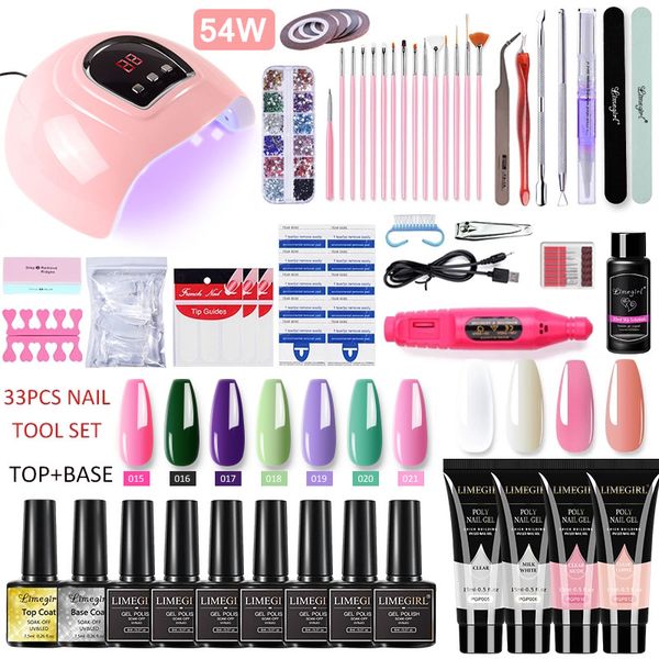 with 54w uv led lamp tip quicking build semi-permanent varnish kit soak off art tools poly nail extension gel
with 54w uv led lamp tip quicking build semi-permanent varnish kit soak off art tools poly nail extension gel
