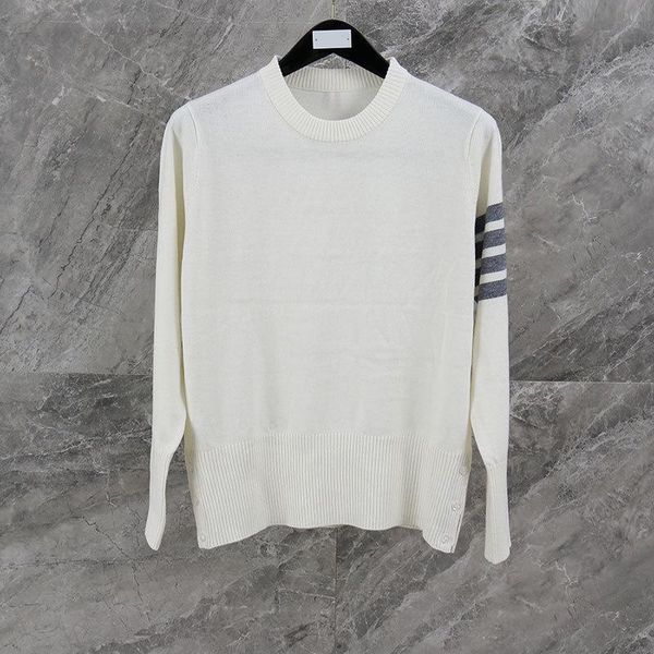 women's sweaters fashion 2021 brand women loose o-neck pullovers clothing striped wool cotton autumn winter casual coat, White;black
women's sweaters fashion 2021 brand women loose o-neck pullovers clothing striped wool cotton autumn winter casual coat, White;black