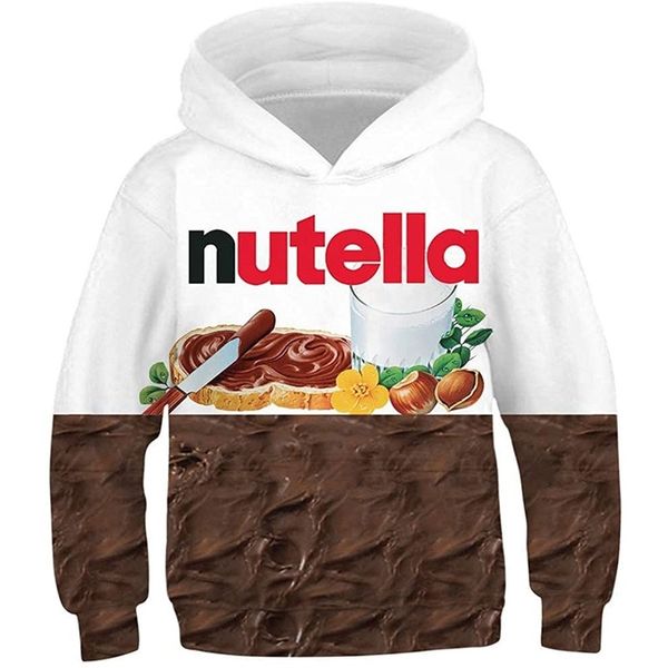 Chocolate pattern comfortable men's and women's novelty hoodie 3D printing pullover hooded sweater with pocket 100-160, Black
Chocolate pattern comfortable men's and women's novelty hoodie 3D printing pullover hooded sweater with pocket 100-160, Black