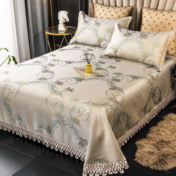 sheets & sets lace ice silk jacquard mat set, modern and simple style sheet soft mat, noble elegant bedding
sheets & sets lace ice silk jacquard mat set, modern and simple style sheet soft mat, noble elegant bedding