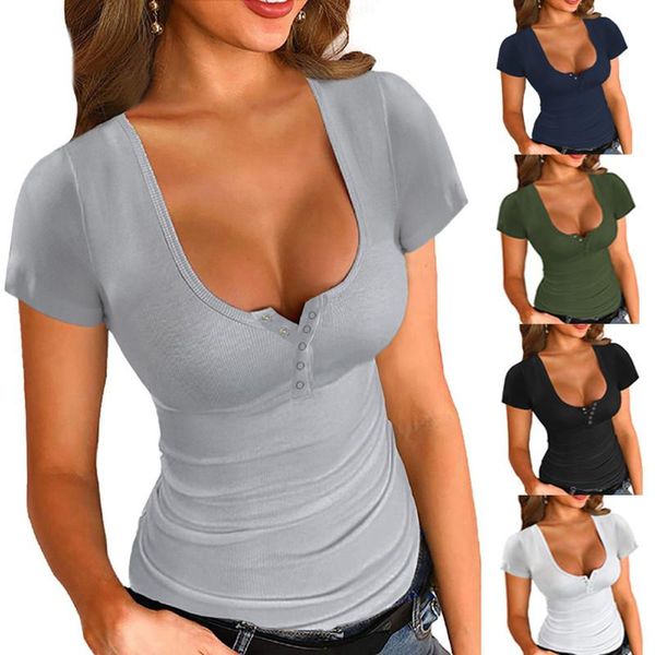 women summer fashion solid hedging short sleeve t-shirts female casual irregular collar s-3xl multicolor tee women's t-shirt, White
women summer fashion solid hedging short sleeve t-shirts female casual irregular collar s-3xl multicolor tee women's t-shirt, White
