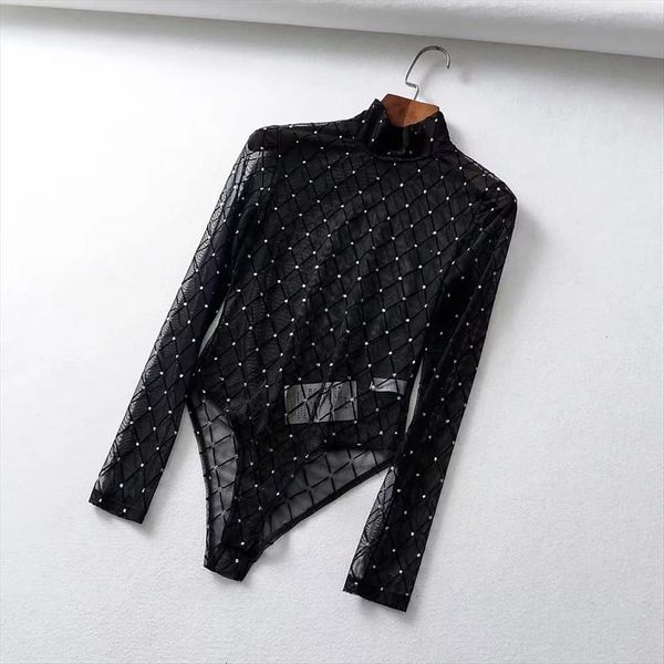 shesmoda mesh pespective sequins overalls women romper long sleeves bodysuit tee, Black;white
shesmoda mesh pespective sequins overalls women romper long sleeves bodysuit tee, Black;white