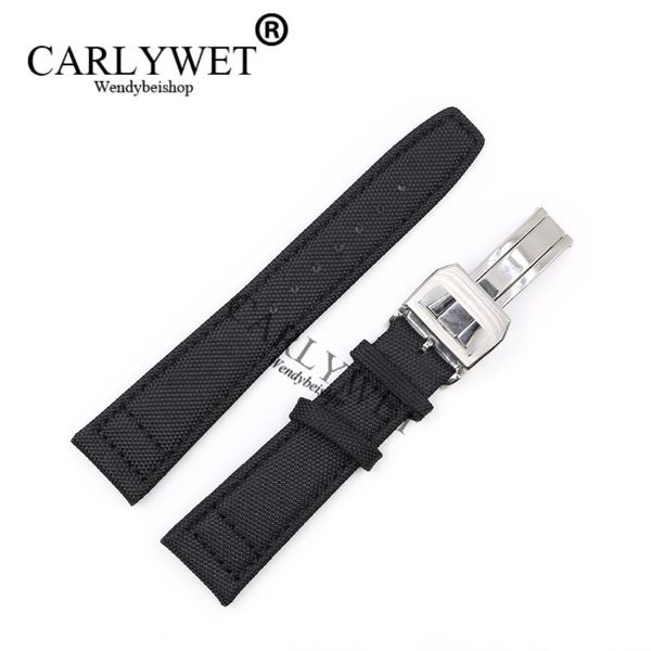 watch bands carlywet 20 21 22mm black nylon fabric leather band wrist strap belt with 316l stainless steel deployment clasp, Black;brown
watch bands carlywet 20 21 22mm black nylon fabric leather band wrist strap belt with 316l stainless steel deployment clasp, Black;brown