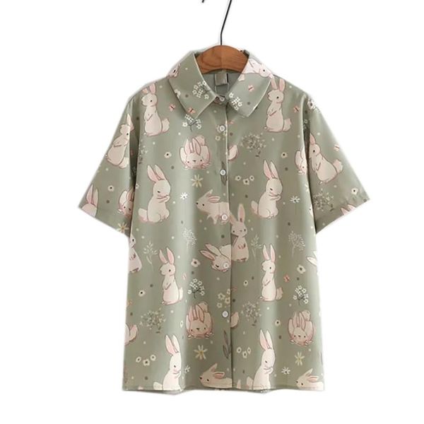 women's blouses & shirts japanese soft girl style kawaii print teens sweet vintage green korean college cute loose chiffon yl, White
women's blouses & shirts japanese soft girl style kawaii print teens sweet vintage green korean college cute loose chiffon yl, White
