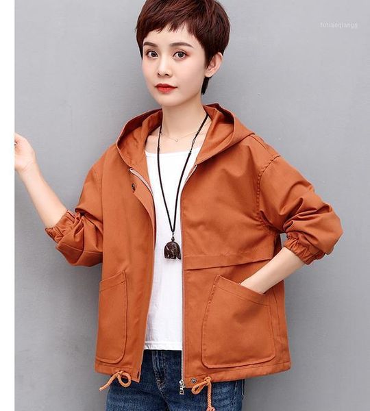 women's jackets 2021 spring and autumn with style fashion long sleeve hooded women jacket coat, Black;brown
women's jackets 2021 spring and autumn with style fashion long sleeve hooded women jacket coat, Black;brown