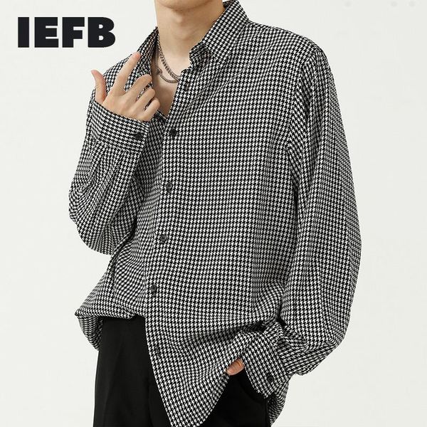 men's casual shirts iefb men autumn black plaid shirt ins long sleeve design loose lapel single breasted oversized male blouse korean 9, White;black
men's casual shirts iefb men autumn black plaid shirt ins long sleeve design loose lapel single breasted oversized male blouse korean 9, White;black