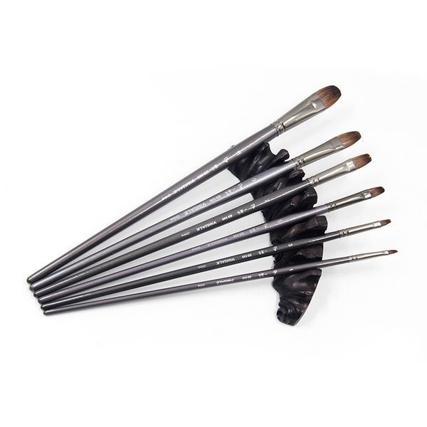 6 pcs Long Handle Squirrel Artist Silver Gray Hair Paint Brush Set For Watercolor Painting Art Tool Drawing Acrylic Supplies, Default color
6 pcs Long Handle Squirrel Artist Silver Gray Hair Paint Brush Set For Watercolor Painting Art Tool Drawing Acrylic Supplies, Default color