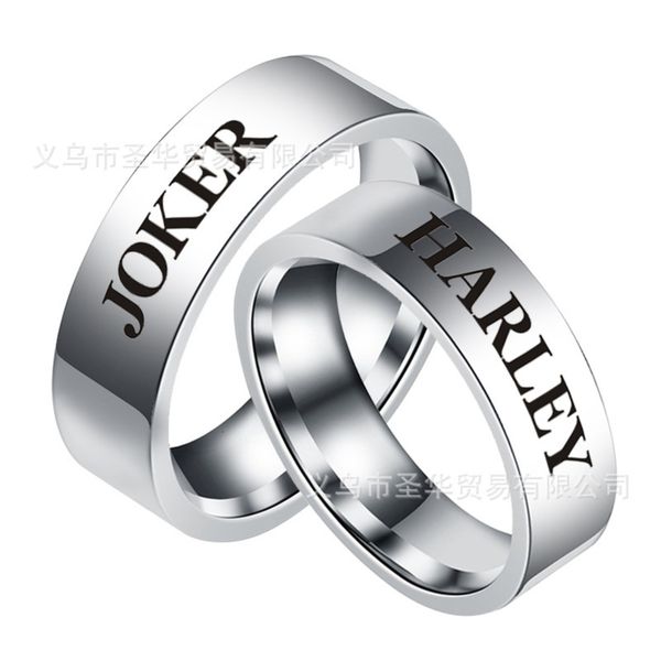 clown girl lover titanium stainless steel pair ring lovers gift handpiece joker, Black
clown girl lover titanium stainless steel pair ring lovers gift handpiece joker, Black