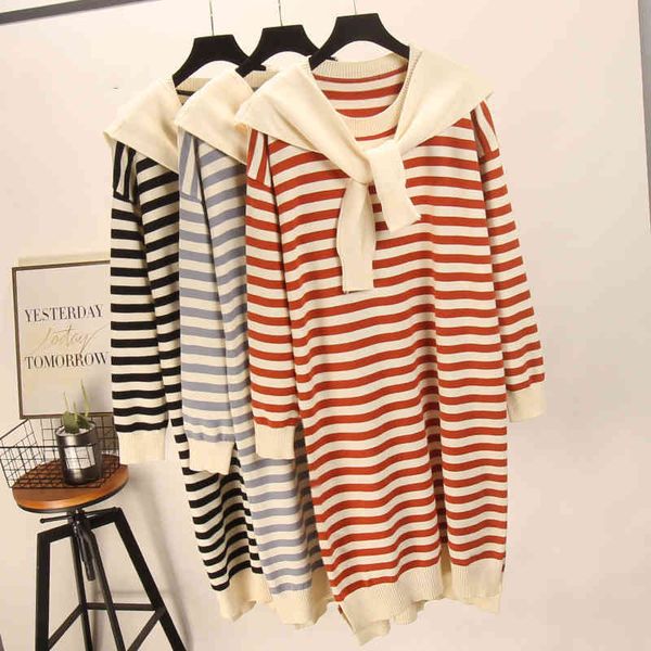 dress women sweater winter striped o-neck detachable scarf collar p-197, Black;gray
dress women sweater winter striped o-neck detachable scarf collar p-197, Black;gray