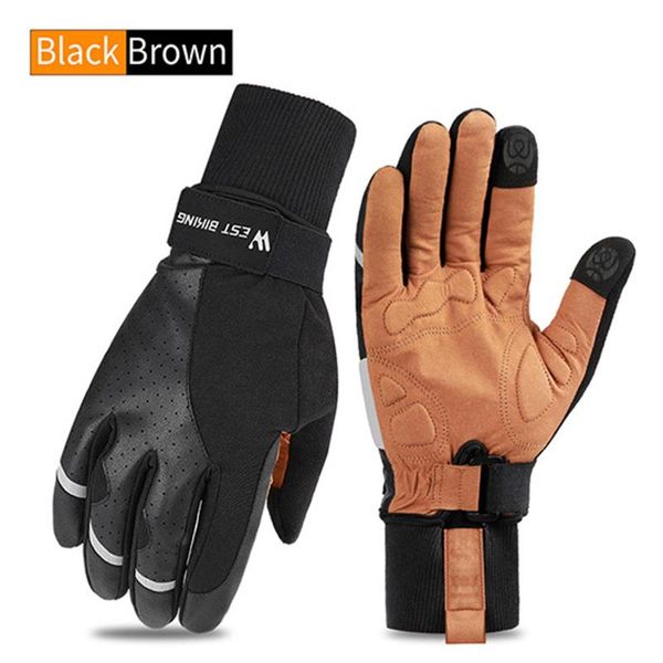 cycling gloves faux leather reflective bicycle mountain bike touch screen windproof warm men women autumn winter, Black
cycling gloves faux leather reflective bicycle mountain bike touch screen windproof warm men women autumn winter, Black