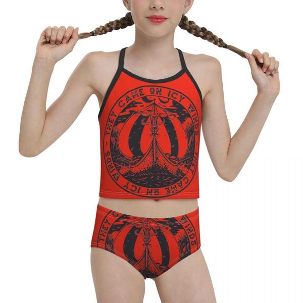 women's swimwear nordic swimming suit for children young girl print viking biquini 2021 wholesale brand, White;black
women's swimwear nordic swimming suit for children young girl print viking biquini 2021 wholesale brand, White;black