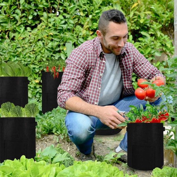2pcs potato grow bag vegetable bags with handles and harvest window for tomato carrots other vegetables planters & pots
2pcs potato grow bag vegetable bags with handles and harvest window for tomato carrots other vegetables planters & pots
