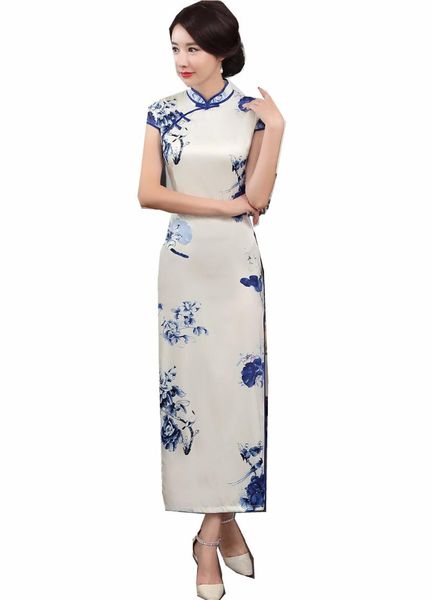 ethnic clothing shanghai story faux silk chinese traditional style dresses long cheongsam short sleeve floral qipao for woman, Red
ethnic clothing shanghai story faux silk chinese traditional style dresses long cheongsam short sleeve floral qipao for woman, Red