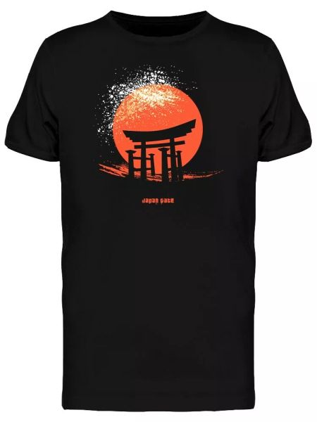 Gates Of Japan Men's Tee -Image by Shutterstock, White;black
