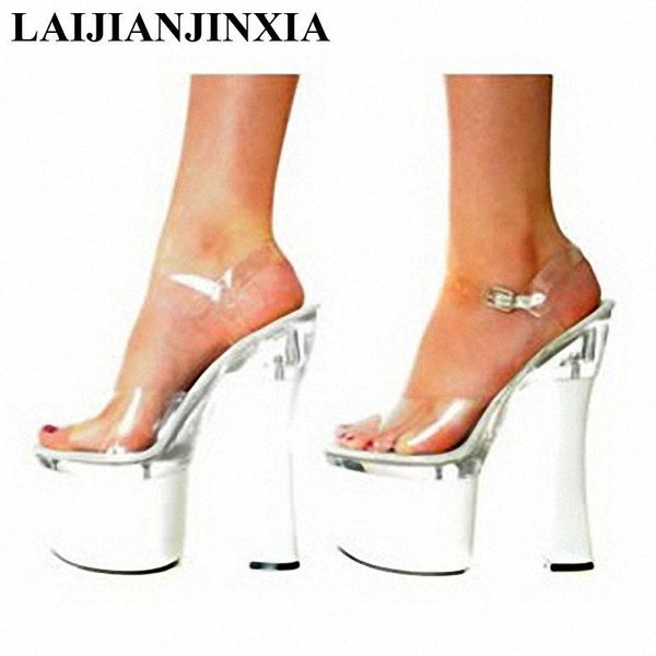 factory quality goods transparent bag with sandals super 18 cm high heels and nightclub dance shoes, Black
factory quality goods transparent bag with sandals super 18 cm high heels and nightclub dance shoes, Black