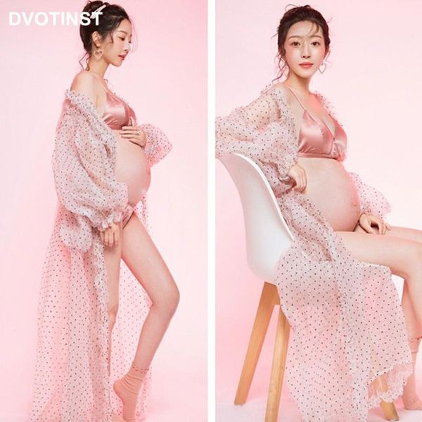 dvotinst women pography props perspective pink dot maternity dresses full sleeves pregnancy dress studio shoots po, White
dvotinst women pography props perspective pink dot maternity dresses full sleeves pregnancy dress studio shoots po, White