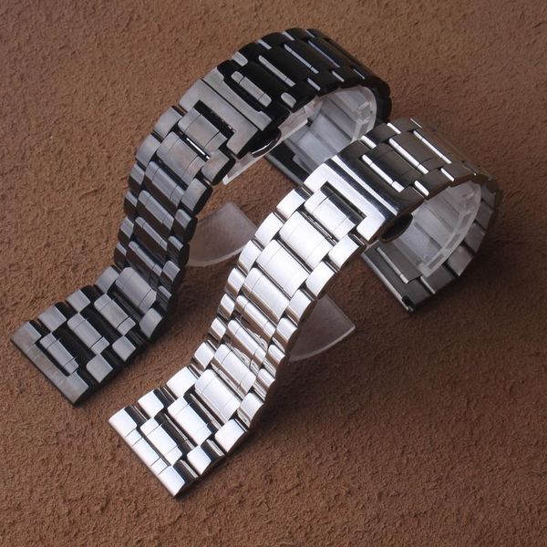 watch bands band 24mm 26mm 28mm 30mm black metal stainless steel watchband strap bracelets double push clasp buckle, Black;brown
watch bands band 24mm 26mm 28mm 30mm black metal stainless steel watchband strap bracelets double push clasp buckle, Black;brown