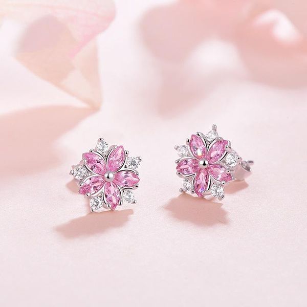 stud zhouyang earrings for women cute lovely sakura romantic flower crystal silver color fashion jewelry brithday gift kae132, Golden;silver
stud zhouyang earrings for women cute lovely sakura romantic flower crystal silver color fashion jewelry brithday gift kae132, Golden;silver