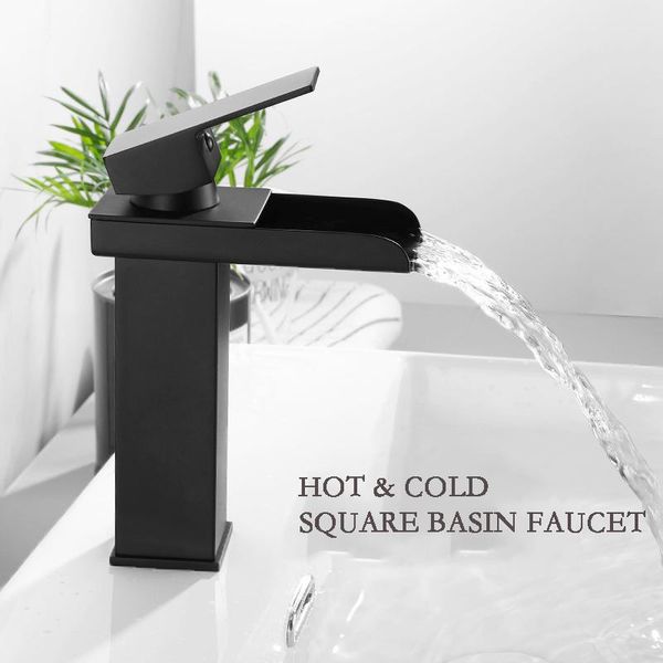 basin faucets stainless tap modern bathroom sink waterfall mixer taps black single handle s
basin faucets stainless tap modern bathroom sink waterfall mixer taps black single handle s