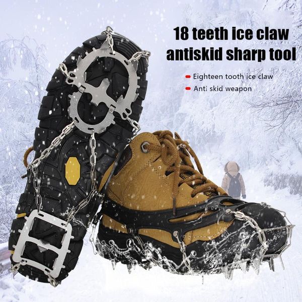 cords, slings and webbing 18 teeth ice claw spike grips shoes covers crampon cleats hiking climbing for family outdoor camping accessories1
cords, slings and webbing 18 teeth ice claw spike grips shoes covers crampon cleats hiking climbing for family outdoor camping accessories1