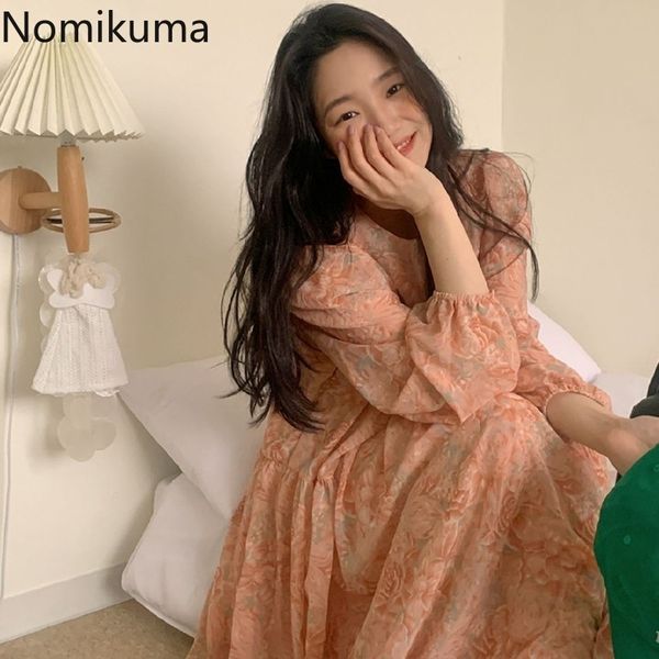 nomikuma chic dress women o neck long sleeve flower printed dresses female vintage fashion korean sweet vestidos mujer 210514, Black;gray
nomikuma chic dress women o neck long sleeve flower printed dresses female vintage fashion korean sweet vestidos mujer 210514, Black;gray