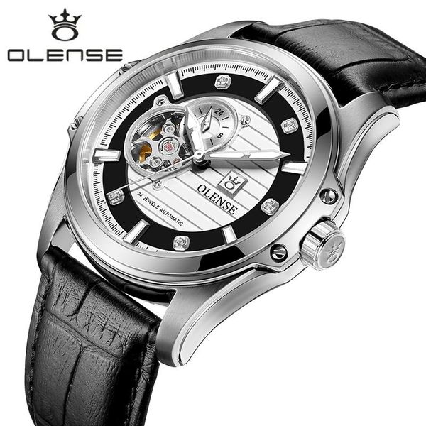 wristwatches luxury men mechanical wristwatch brand sapphire glass cowhide strap watch automatic men's watches relogio masculino reloje, Slivery;brown
wristwatches luxury men mechanical wristwatch brand sapphire glass cowhide strap watch automatic men's watches relogio masculino reloje, Slivery;brown
