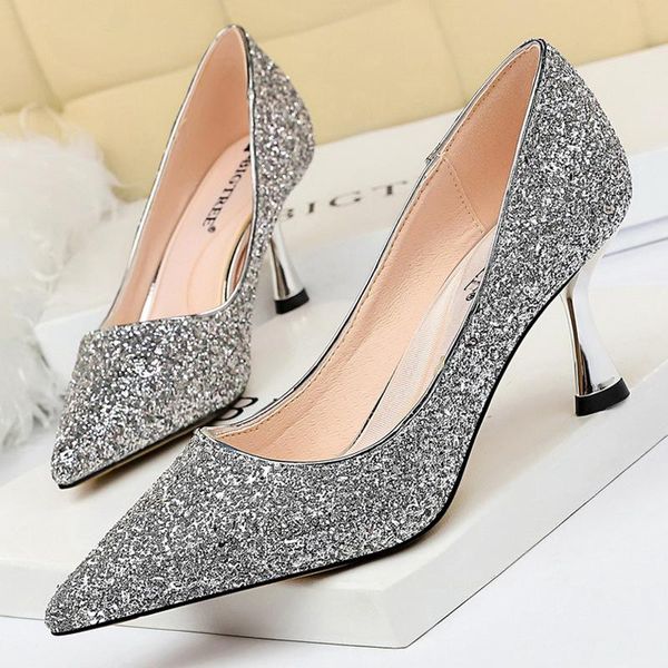 dress shoes bigtree sequins kitten heels woman pumps wedding high ladies metal heel heeled plus size 43, Black
dress shoes bigtree sequins kitten heels woman pumps wedding high ladies metal heel heeled plus size 43, Black