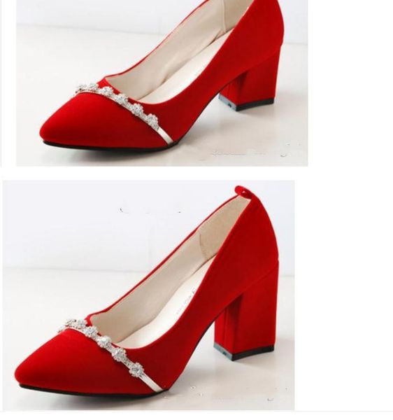 women's shoes in spring and autumn high coarse heel pointed end suede 4cm,6cm,8cm @2036, Black
women's shoes in spring and autumn high coarse heel pointed end suede 4cm,6cm,8cm @2036, Black