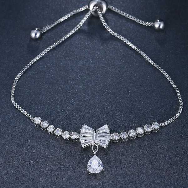 charm bracelets orztoon fashion clear zircon water drop for women light luxury silver color chain bracelet trendy female jewelry gift, Golden;silver
charm bracelets orztoon fashion clear zircon water drop for women light luxury silver color chain bracelet trendy female jewelry gift, Golden;silver