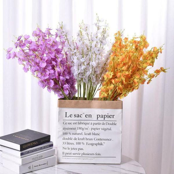 decorative flowers & wreaths 5 branch dancing orchid oncidium artificial flower home wedding decoration set arrangement diy decor silk
decorative flowers & wreaths 5 branch dancing orchid oncidium artificial flower home wedding decoration set arrangement diy decor silk