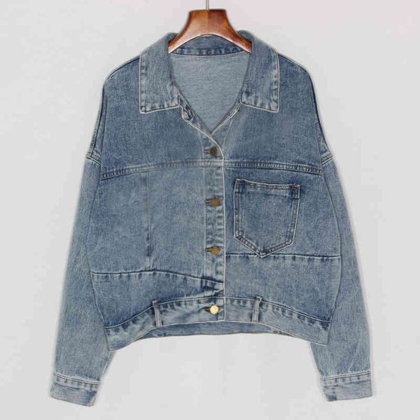 jacket vintage washed denim women harajuku oversized loose long sleeve short jeans jacket coat female casual student outerwear, Black;brown
jacket vintage washed denim women harajuku oversized loose long sleeve short jeans jacket coat female casual student outerwear, Black;brown