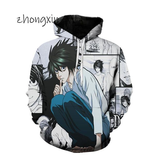 men's hoodies & sweatshirts anime death note hoodie 3d digital printing spring autumn couples hooded fashion trend quick-drying casual, Black
men's hoodies & sweatshirts anime death note hoodie 3d digital printing spring autumn couples hooded fashion trend quick-drying casual, Black