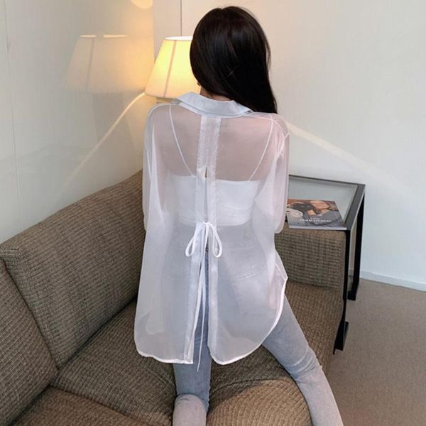 women's blouses & shirts 2021 summer korean fashion backless shirt womens thin jacket cardigan long sleeve lady sunscreen aq889, White
women's blouses & shirts 2021 summer korean fashion backless shirt womens thin jacket cardigan long sleeve lady sunscreen aq889, White