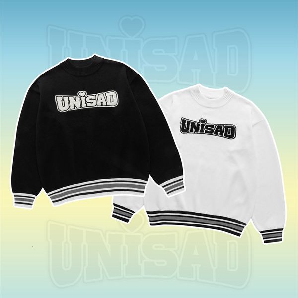 men's sweaters and women's knitted sweaters, large embroidered letters, street clothes, solid color, harajuku style, White;black
men's sweaters and women's knitted sweaters, large embroidered letters, street clothes, solid color, harajuku style, White;black