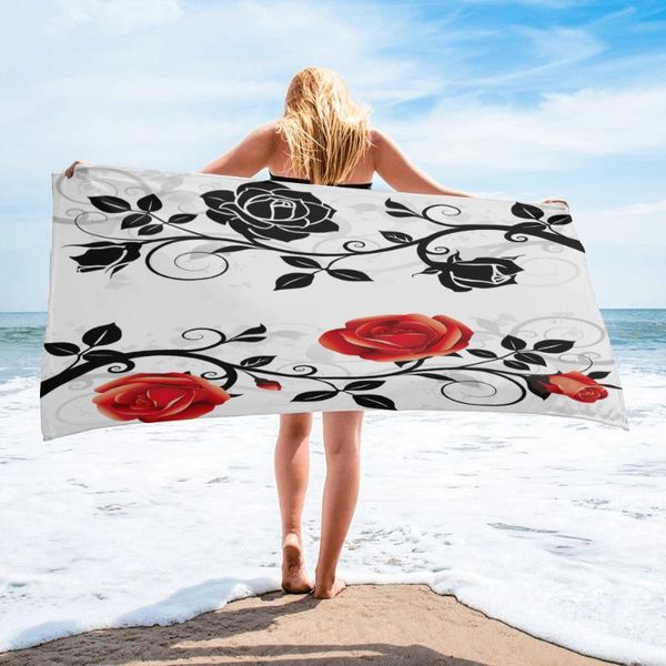 towel red and black rose bath camping bathroom accessories microfiber beach towels for adults
towel red and black rose bath camping bathroom accessories microfiber beach towels for adults