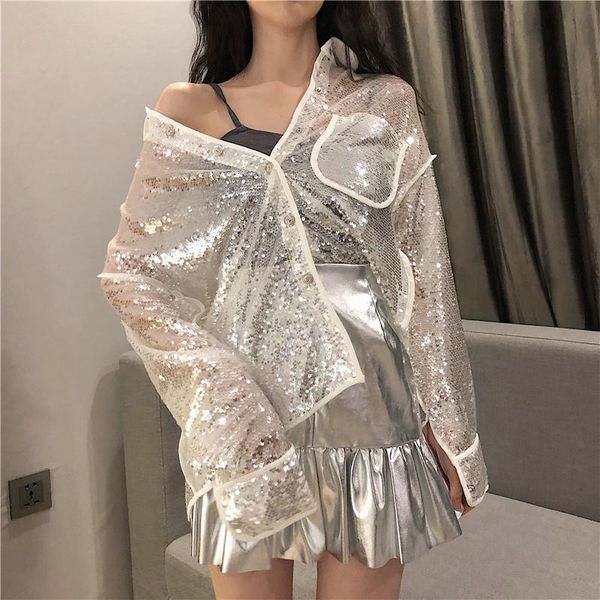 women's jackets sequin bling glitter long sleeve shine silver party club bar dj street high way show costumes, Black;brown
women's jackets sequin bling glitter long sleeve shine silver party club bar dj street high way show costumes, Black;brown