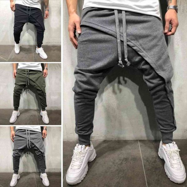 75% arrival sporty solid women pants color drawstring asymmetric double layer long running, Black
75% arrival sporty solid women pants color drawstring asymmetric double layer long running, Black