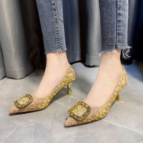 high heels women rhinestone buckle pointed toe pumps metal heel shoes fashion party heeled zapatos mujer dress, Black
high heels women rhinestone buckle pointed toe pumps metal heel shoes fashion party heeled zapatos mujer dress, Black