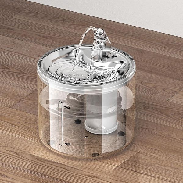 cat bowls & feeders 2.6l ultra quiet automatic stainless steel water fountain dog dispenser transparent drinker pet drinking feeder
cat bowls & feeders 2.6l ultra quiet automatic stainless steel water fountain dog dispenser transparent drinker pet drinking feeder