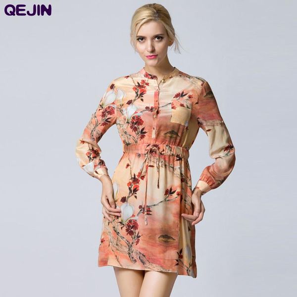 casual dresses summer qejin long t-shirt printing flower real silk satin shirt dress sleeve with button plus size 2xl, Black;gray
casual dresses summer qejin long t-shirt printing flower real silk satin shirt dress sleeve with button plus size 2xl, Black;gray