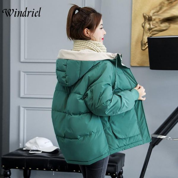 short winter coat women hooded warm jacket loose oversized cotton padded parkas big pockets clothing windriel women's down, Black
short winter coat women hooded warm jacket loose oversized cotton padded parkas big pockets clothing windriel women's down, Black